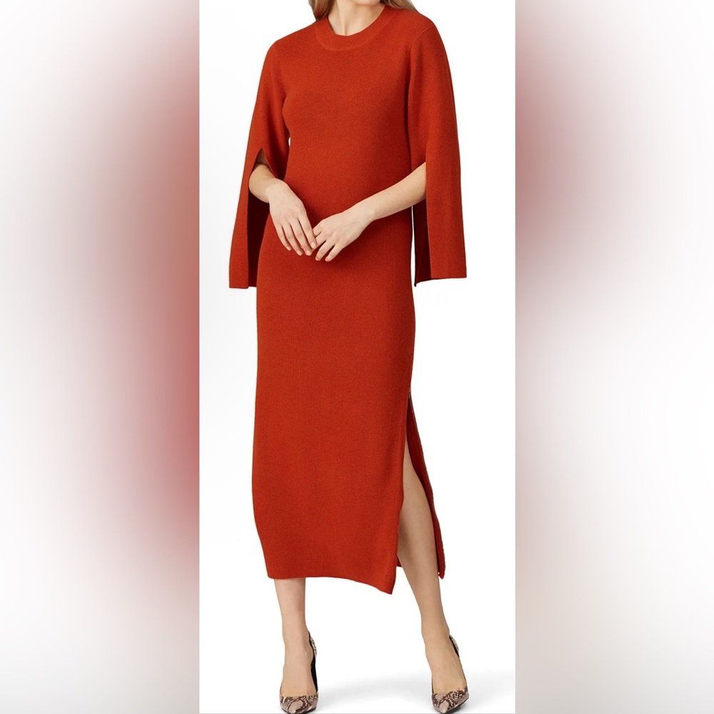 Great Jones Orange Knit Maxi Dress - Size M